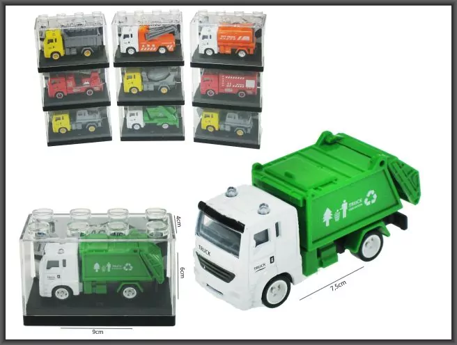 Auto ciężarowe, metalowe 9x4x6 mix - tantis.pl