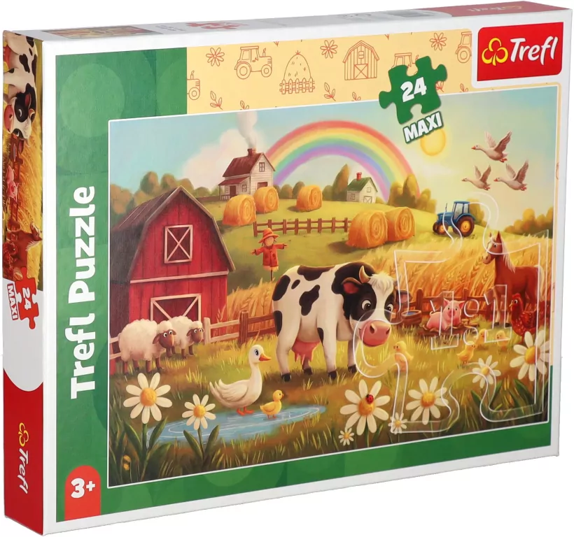 Puzzle 24 Krowa na farmie TREFL - tantis.pl