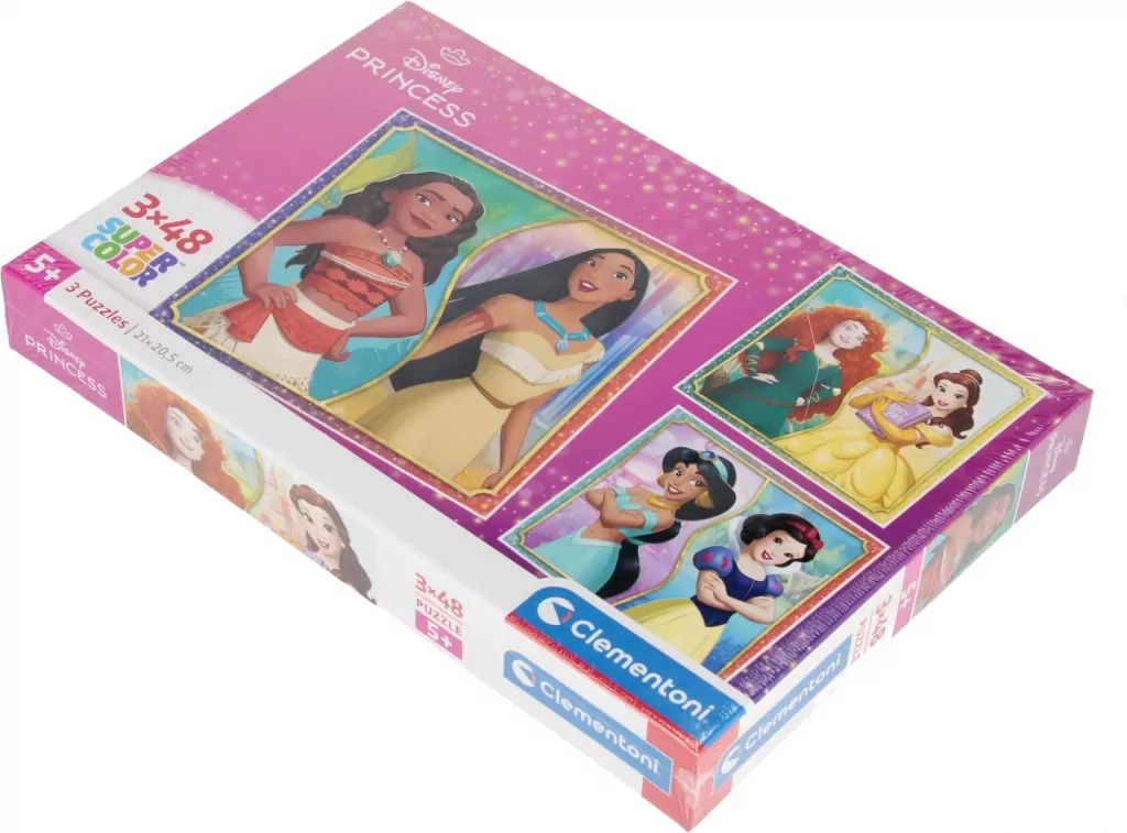 Puzzle 3 x 48 Super Color Princess - tantis.pl
