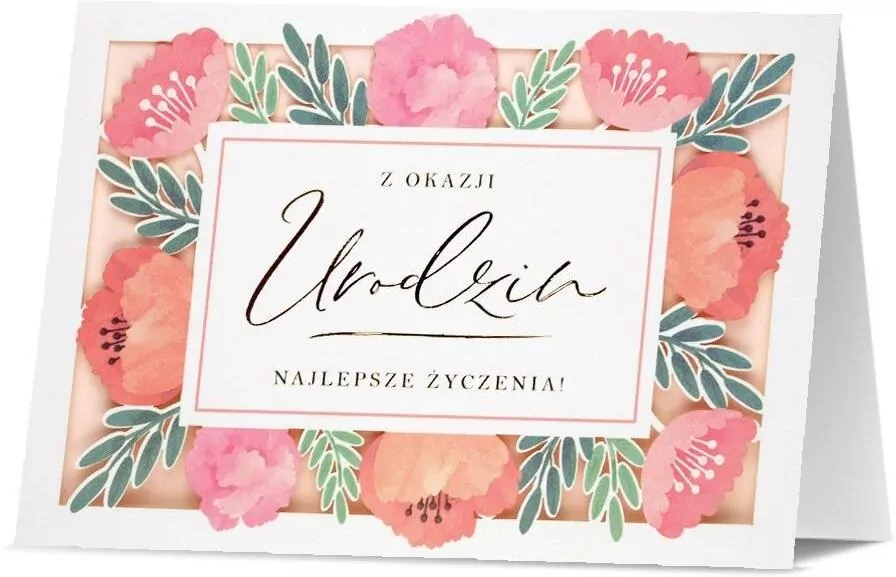 Karnet B6 Urodziny - tantis.pl