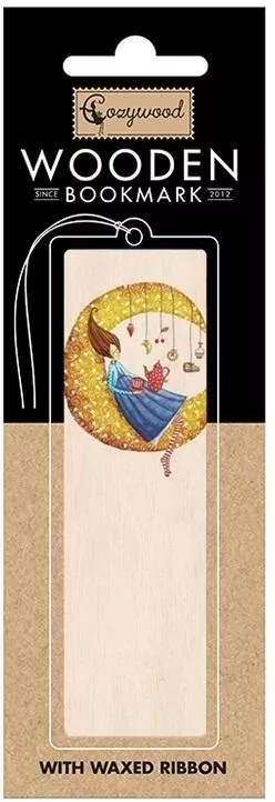 Zakładka drewniana: Księżyc - tantis.pl