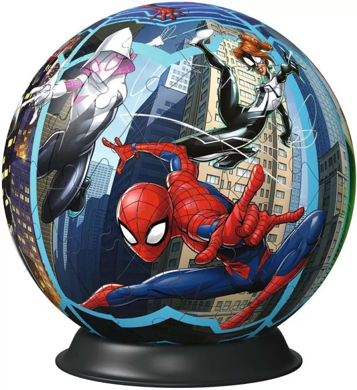 Ravensburger. Puzzle 72, 3D. Kula. Spiderman - tantis.pl