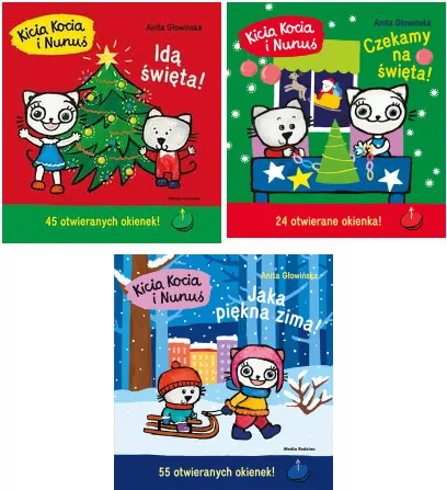 Pakiet: Idą święta / Czekamy na święta! Kalendarz adwentowy / Jaka piękna zima! Kicia Kocia i Nunuś - tantis.pl