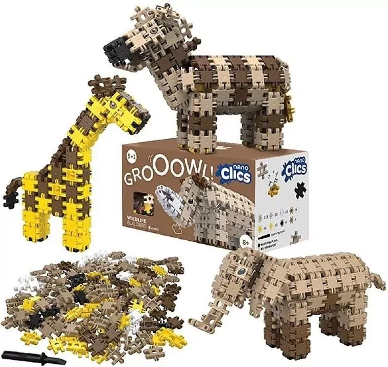Nano Clics Klocki 5w1 - Dzika przyroda 250el - tantis.pl