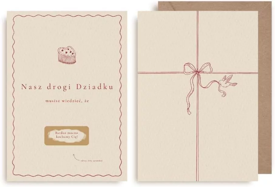 Kartka zdrapka - Nasz drogi Dziadku - tantis.pl