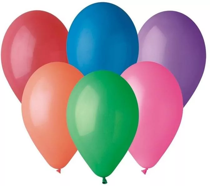 Balony Gemar pastelowe różnokolorowe 30cm 100szt - tantis.pl