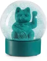 Kula śnieżna - Lucky Cat zielony - tantis.pl