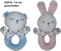 Grzechotka zwierzęta 14cm MIX - tantis.pl