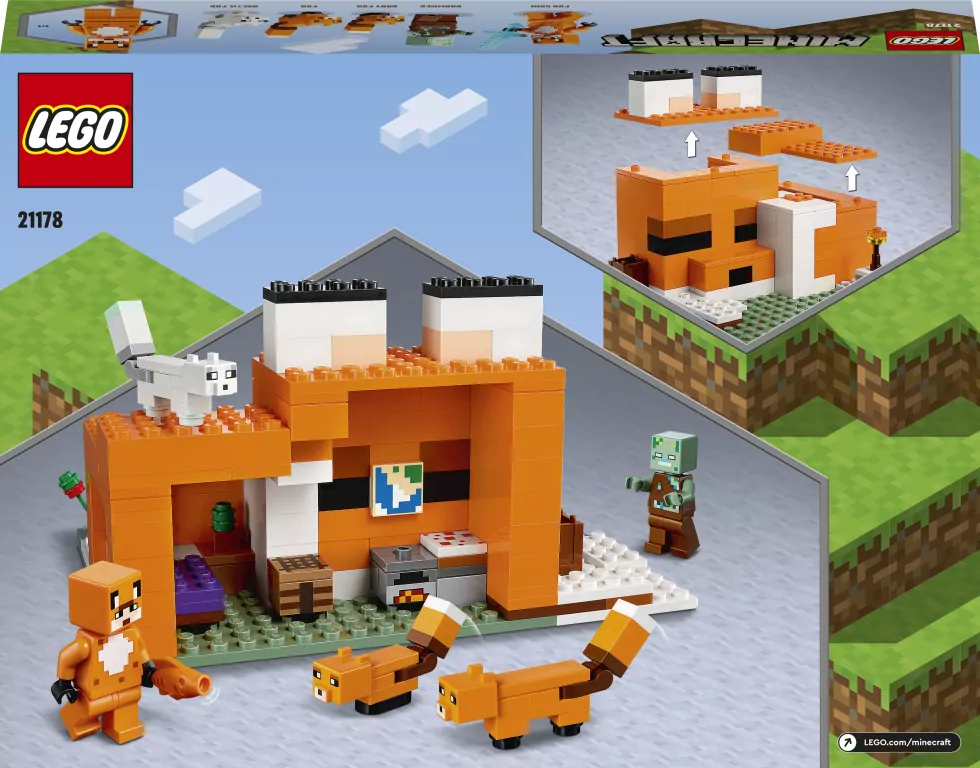 LEGO® Minecraft™. Siedlisko lisów. 21178 - tantis.pl