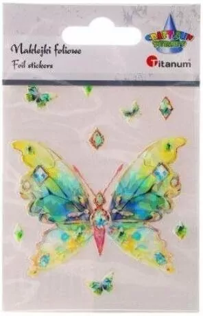 Naklejki foliowe motyl 75x89mm 9szt - tantis.pl