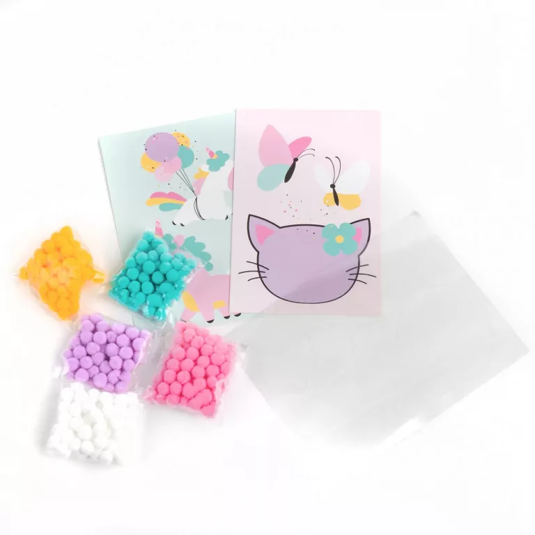 Wyklejanki pomponiaste Unicorn KIDEA - tantis.pl