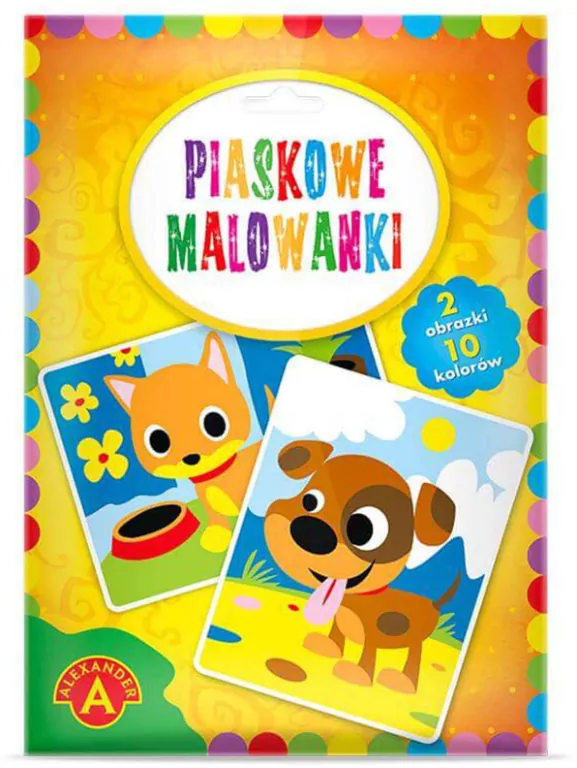 Piesek i kotek. Piaskowe malowanki - tantis.pl