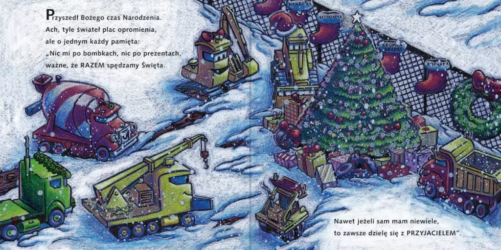 Choinkowy plac budowy. Książka z okienkami - tantis.pl