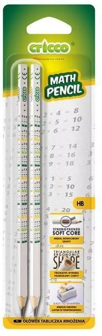 Ołówek trójkątny HB. Tabliczka mnożenia - tantis.pl