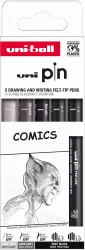 Cienkopis kreślarski PIN 200 Comics dwa kolory różne grubości 5 szt.