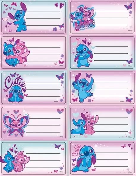 Naklejki na zeszyt Stitch - tantis.pl