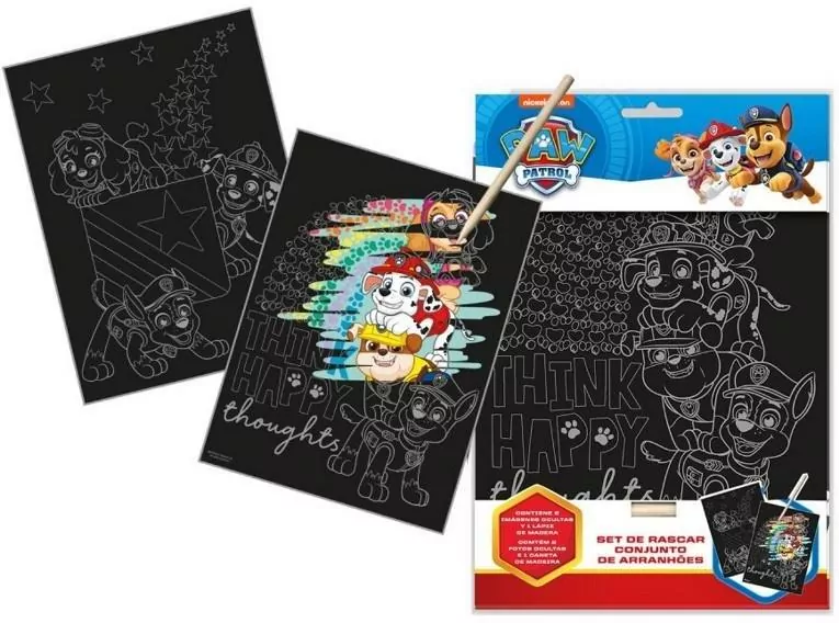 Psi Patrol. Zestaw kreatywny. Wydrapywanka Paw Patrol - tantis.pl