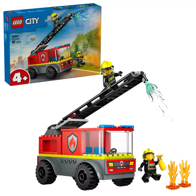 LEGO® City. Wóz strażacki z drabiną. 60463 - tantis.pl