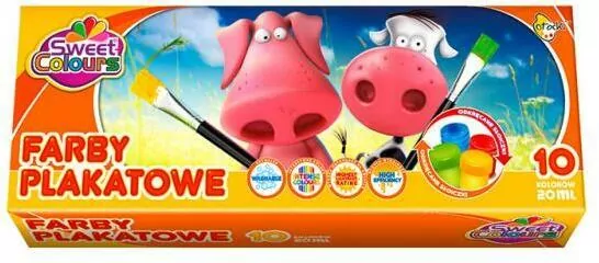 Farby plakatowe 10 kol.20ml. Otocki - tantis.pl