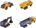Majorette Pojazdy budowlane Volvo 4-pak - tantis.pl