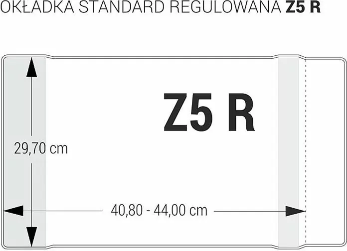 Okładka standard Z5 - 297 regul bezbarwna - tantis.pl