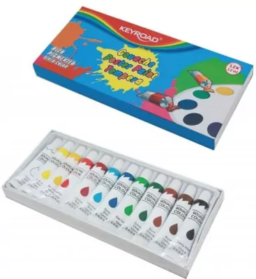 Farby temperowe 12 kolorów