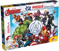 Lisciani. Puzzle 60 dwustronne. Avengers