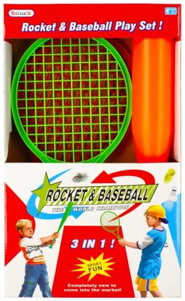 Rakietki plażowe z akcesoriami. Baseball - tantis.pl