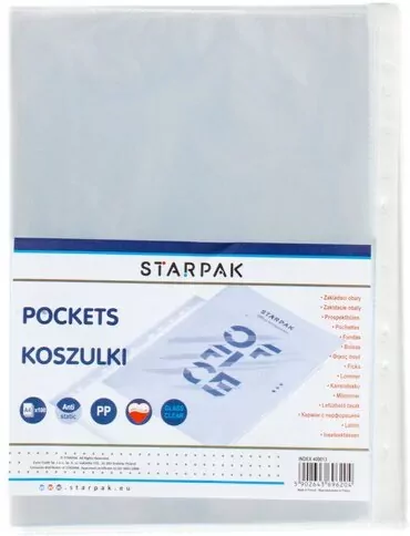 Koszulka A4 pp krystaliczna 100 sztuk - tantis.pl
