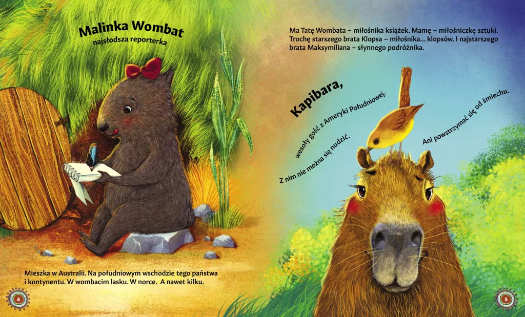 Malinka Wombat T.3 Malinka Wombat i Kapibara - tantis.pl