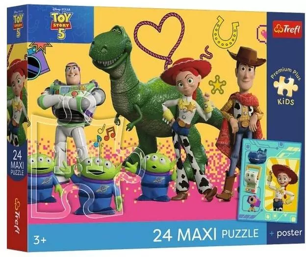 Puzzle 24 Maxi Toy Story 5 + plakat TREFL - tantis.pl