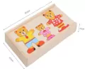Puzzle drewno misie - tantis.pl