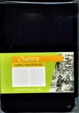Notes reporterski A6. Linia. Romantyzm. Czarny - tantis.pl