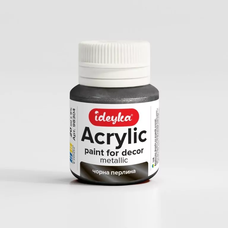 Farba akrylowa metaliczna Czarna perła 20ml - tantis.pl