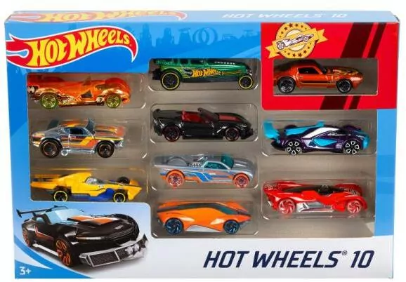 Hot Wheels. Małe samochodziki 10-pak - tantis.pl