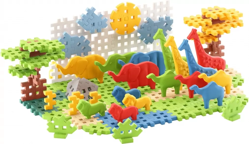 Mini Waffle 100el Animals Safari - tantis.pl