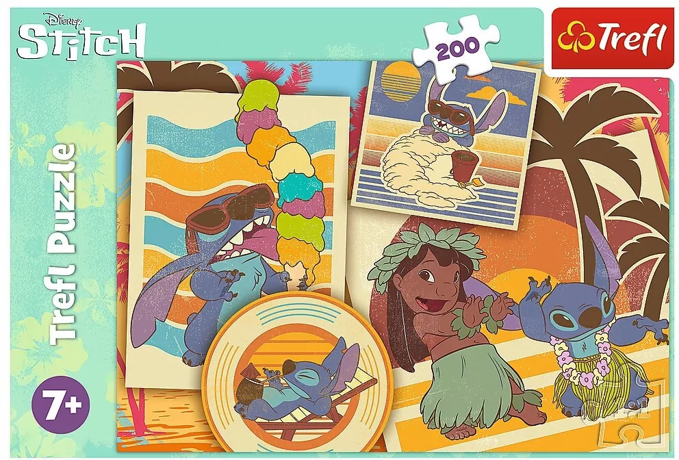 Trefl. Puzzle 200. Muzyczny świat Lilo&Stitch - tantis.pl