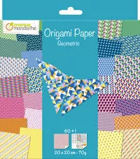 Papier origami 20 x 20 cm. Geometria 60 arkuszy - tantis.pl