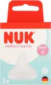 NUK. Smoczki do butelki. 2 sztuki. Z silikonowym smoczkiem. Rozmiar M - tantis.pl