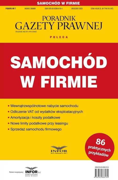 Samochód w firmie. Podatki 7/2025 - tantis.pl