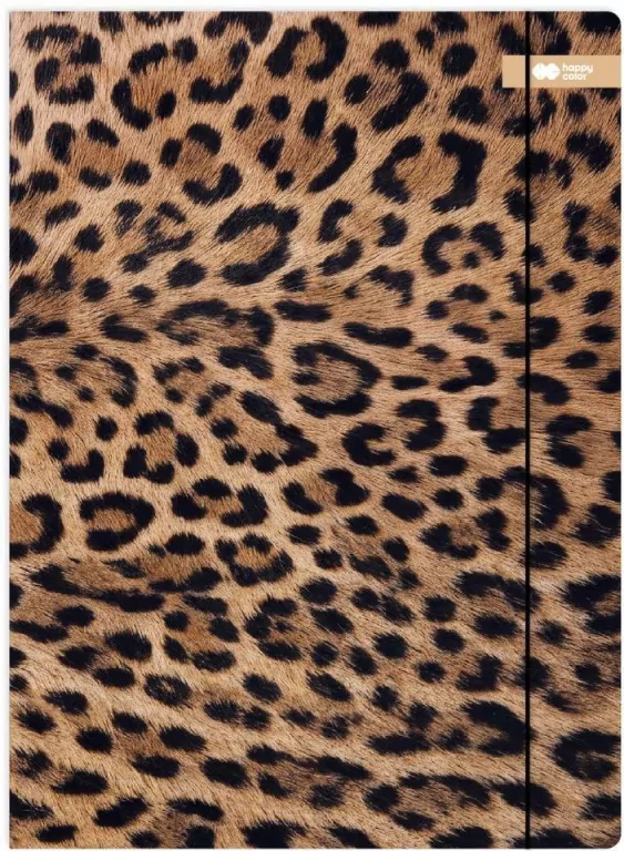 Teczka A4+ z gumką Safari Leopard HAPPY COLOR - tantis.pl