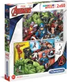 Clementoni. Puzzle 2x60. Super kolor. The Avengers - tantis.pl