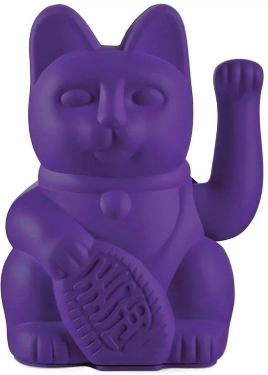 Kot szczęścia fioletowy 15cm - tantis.pl