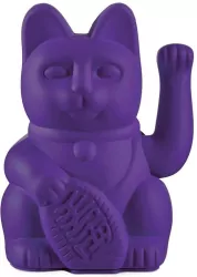 Kot szczęścia fioletowy 15cm