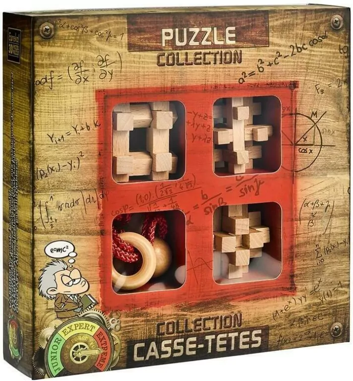 Łamigłówki drewniane 4 sztuki - tantis.pl