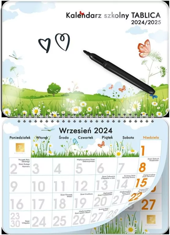 Kalendarz 2024-2025 szkolny Tablica - tantis.pl