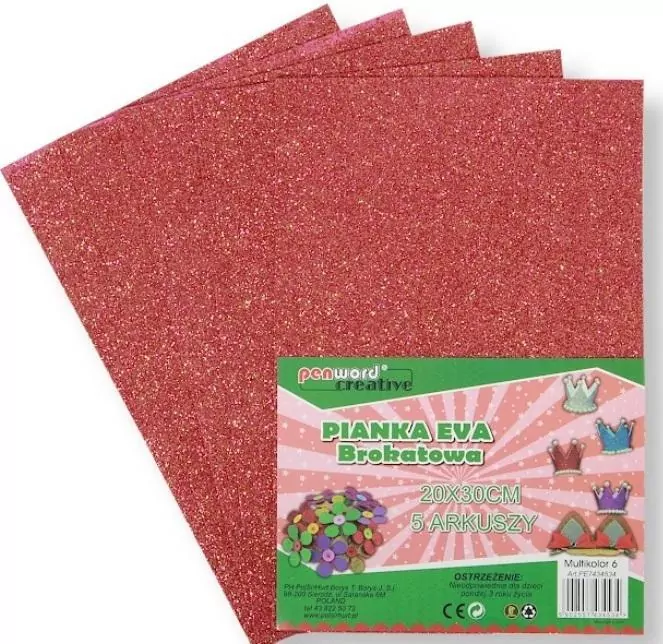 Pianka multicolor brokat 6 20x30 - tantis.pl