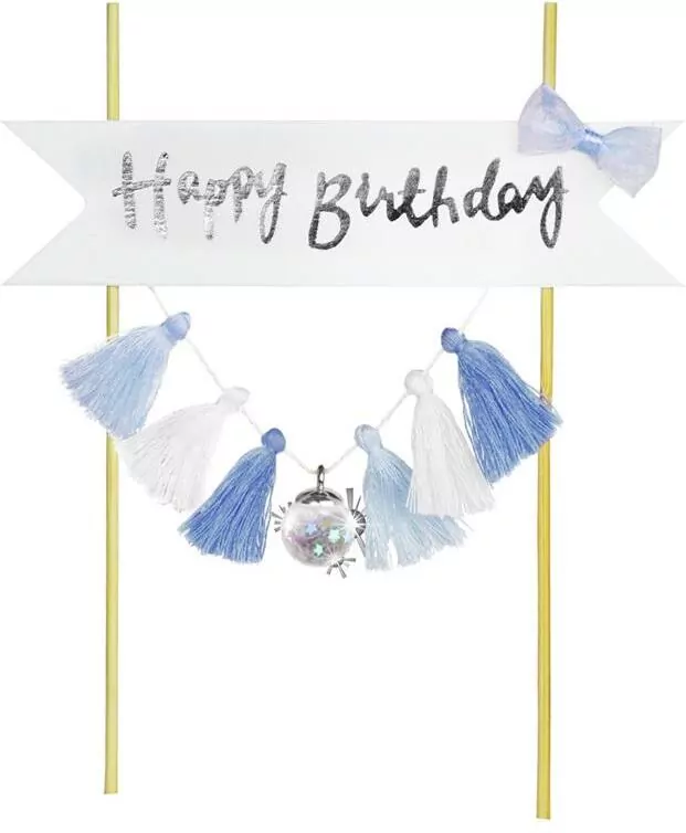 Piker niebieski. Happy Birthday - tantis.pl