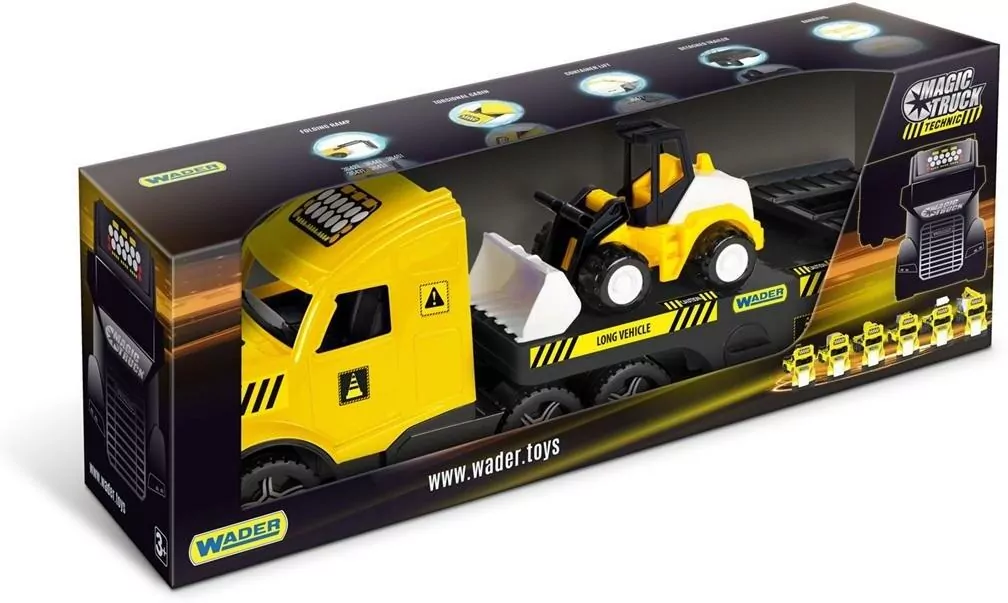 Magic Truck Technic Laweta ze spychaczem - tantis.pl