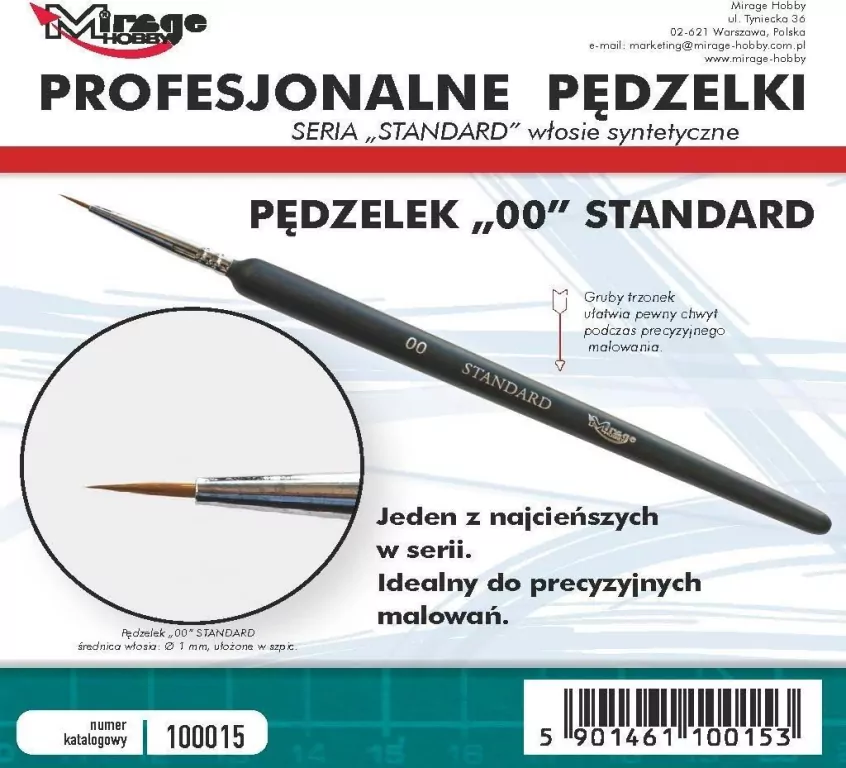 Pędzelek standard 00 - tantis.pl